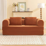 Perri Rustic Brown 79" Compressed Sofa from Furniture of America - Luna Furniture