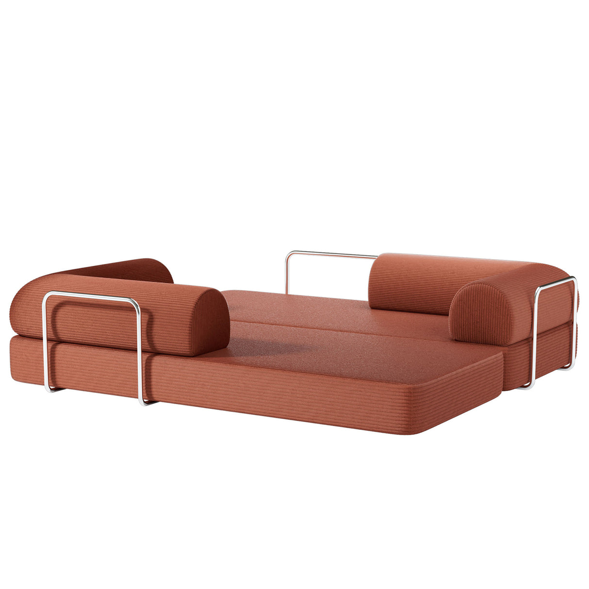 Perri Rustic Brown 79" Compressed Sofa from Furniture of America - Luna Furniture