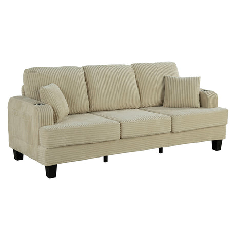 Moretaine Beige Sofa from Furniture of America - Luna Furniture