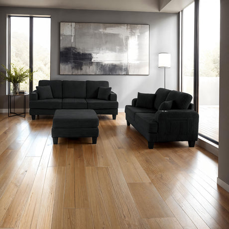 Moretaine Black Sofa from Furniture of America - Luna Furniture