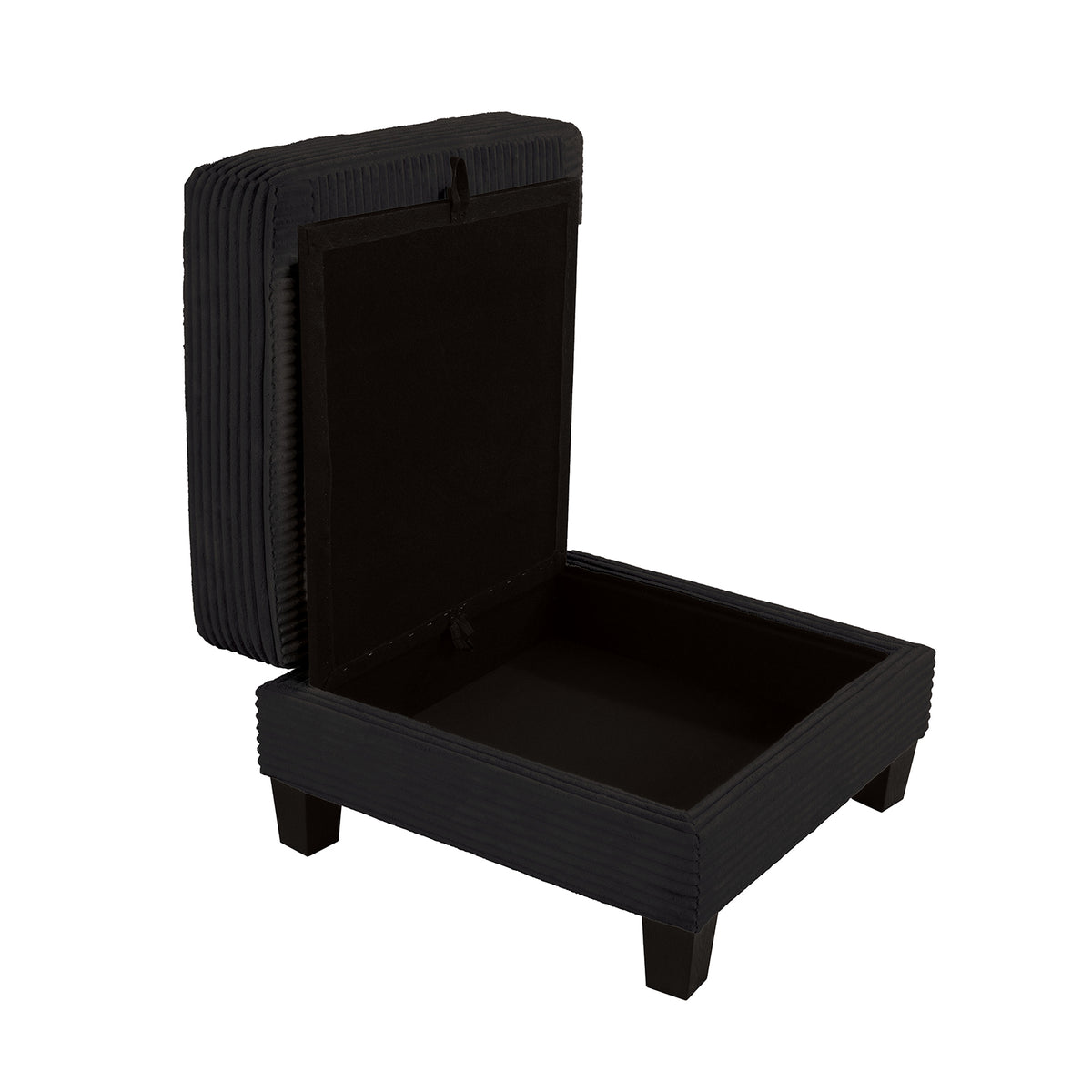 Moretaine Black Storage Ottomen from Furniture of America - Luna Furniture