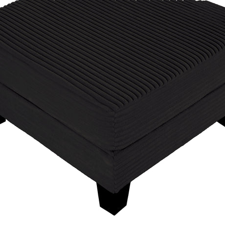 Moretaine Black Storage Ottoman from Furniture of America - Luna Furniture