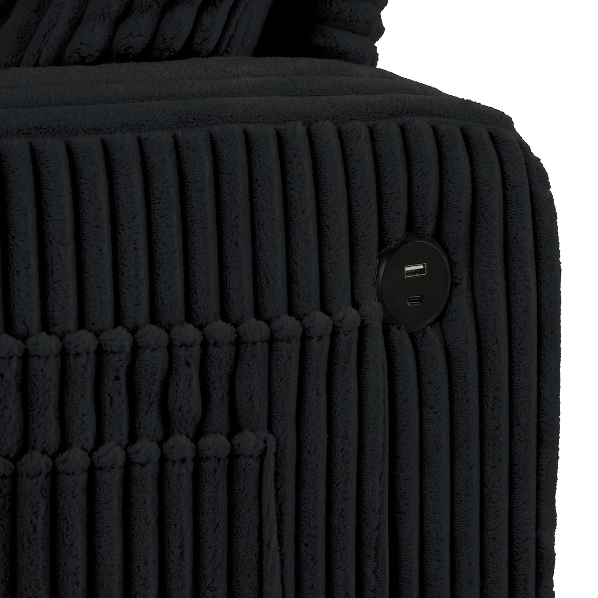 Moretaine Black Sofa from Furniture of America - Luna Furniture