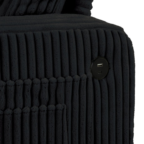 Moretaine Black Sofa from Furniture of America - Luna Furniture