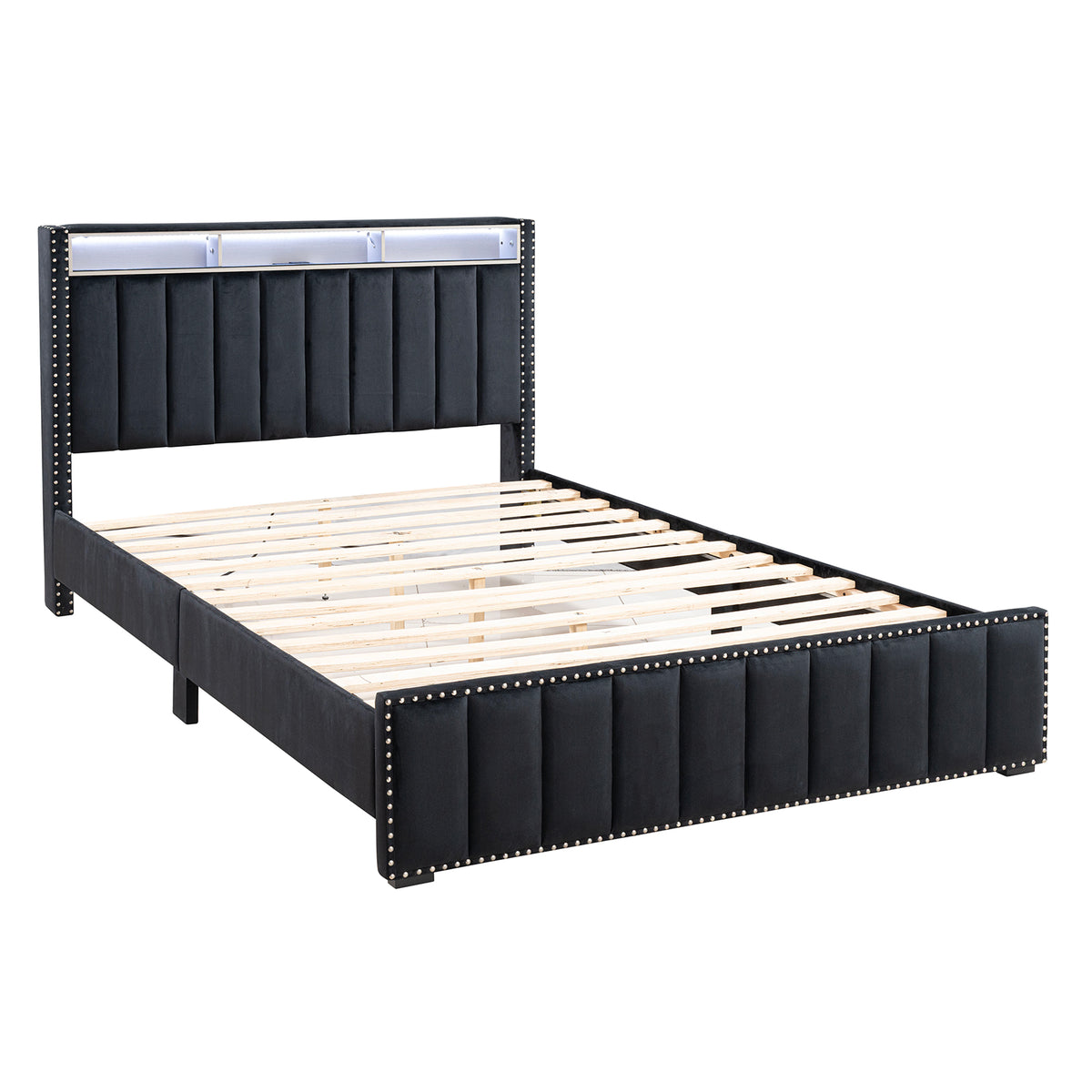 Farese Black Queen Bed from Furniture of America - Luna Furniture