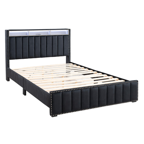 Farese Black Queen Bed from Furniture of America - Luna Furniture