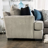Gunnersbury Gray Sectional from Furniture of America - Luna Furniture
