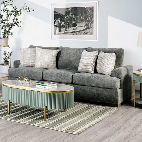 Leytonstone Gray Sofa from Furniture of America - Luna Furniture