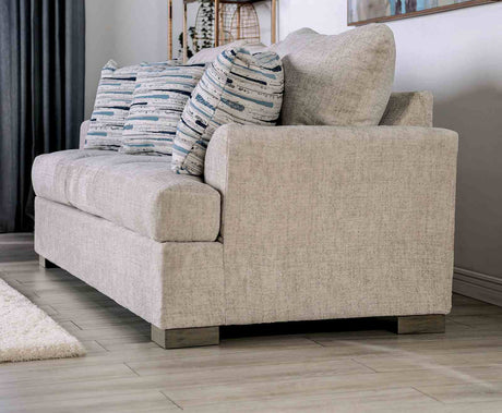Leytonstone Cream Loveseat from Furniture of America - Luna Furniture