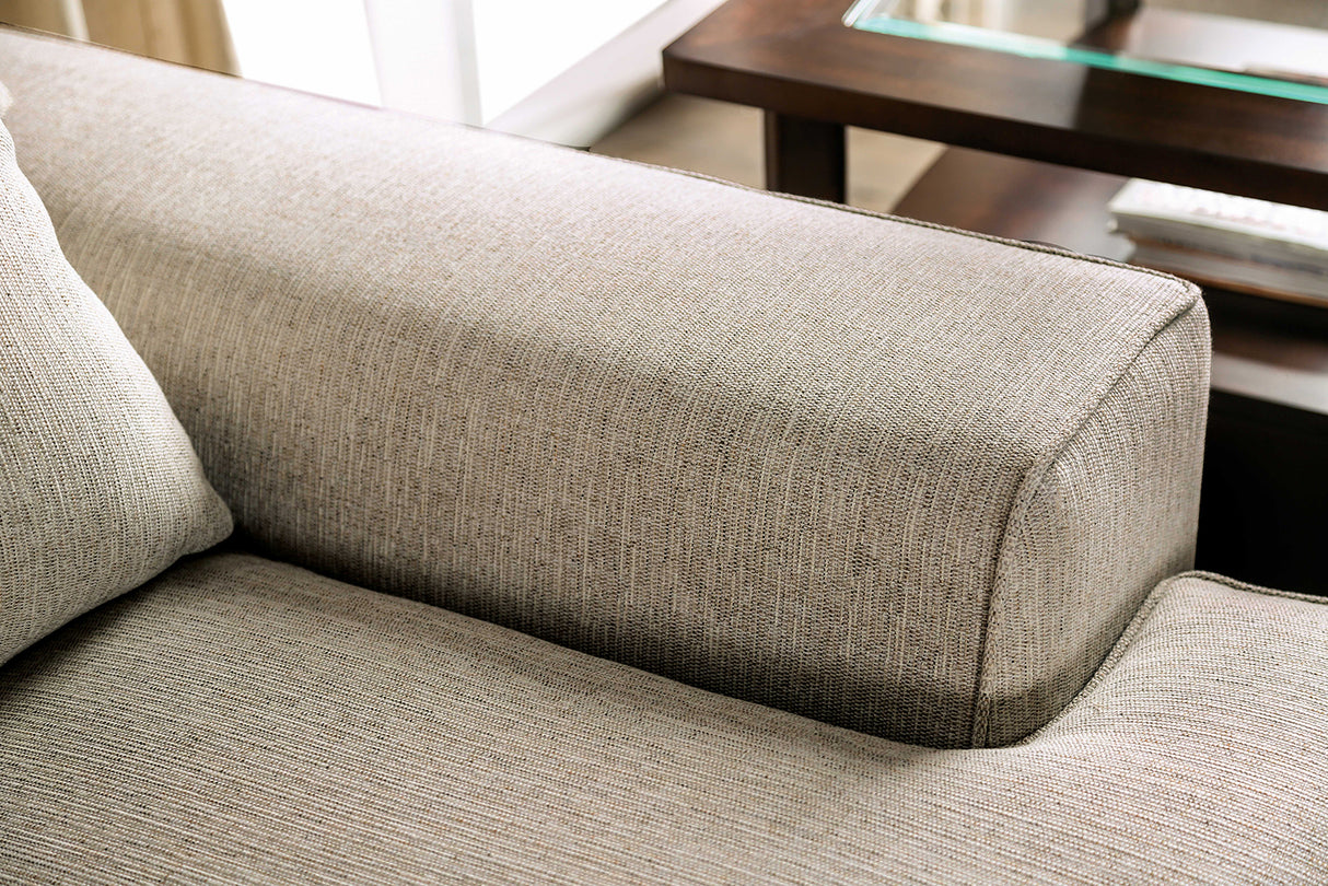 New Meadows Sand/Caramel Transitional Living Room Set from Furniture of America - Luna Furniture