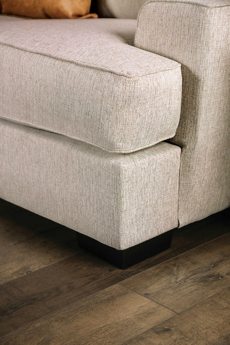 New Meadows Sand/Caramel Sofa from Furniture of America - Luna Furniture