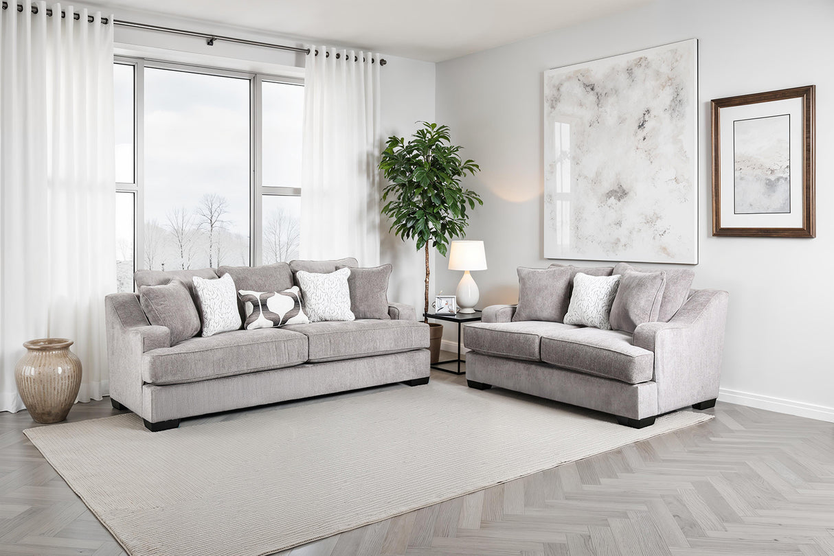 Mayfield Gray Oversized Sofa from Furniture of America - Luna Furniture