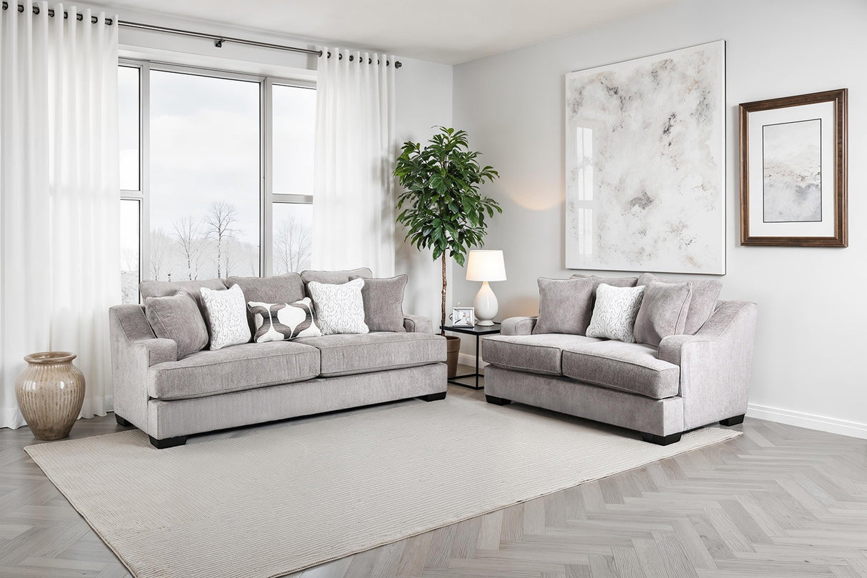 Mayfield Gray Oversized Sofa from Furniture of America - Luna Furniture
