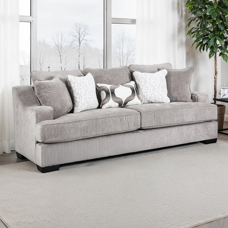 Mayfield Gray Oversized Sofa from Furniture of America - Luna Furniture