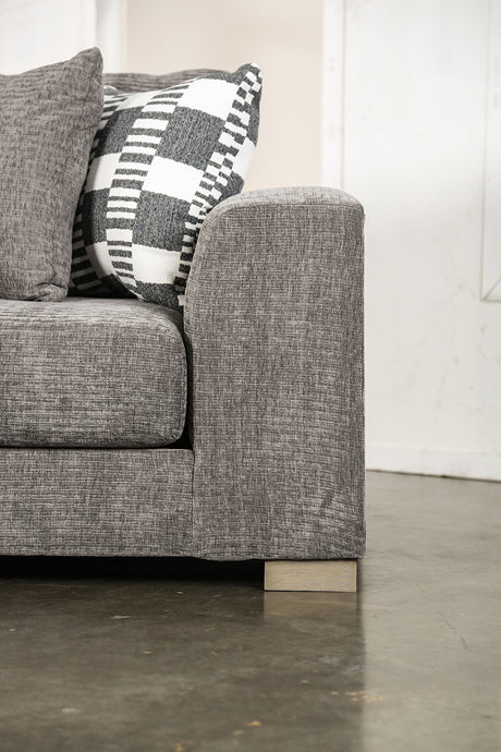 Artesia Charcoal Gray Sectional with LAF Chaise from Furniture of America - Luna Furniture