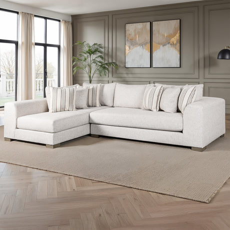 Alameda Natural Quartzite Sectional with LAF Chaise from Furniture of America - Luna Furniture