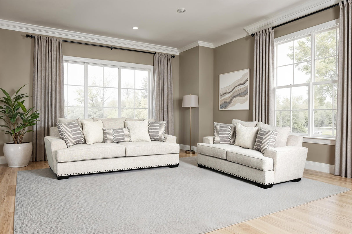 Gervais Taupe Oversized Sofa from Furniture of America - Luna Furniture