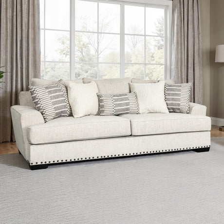 Gervais Taupe Oversized Sofa from Furniture of America - Luna Furniture