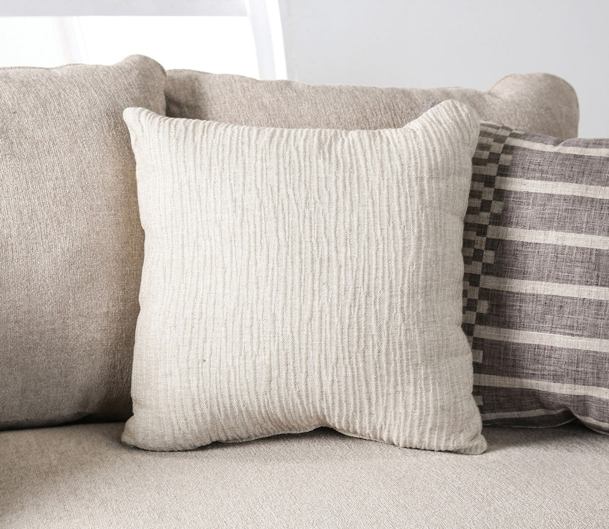 Gervais Taupe Oversized Sofa from Furniture of America - Luna Furniture