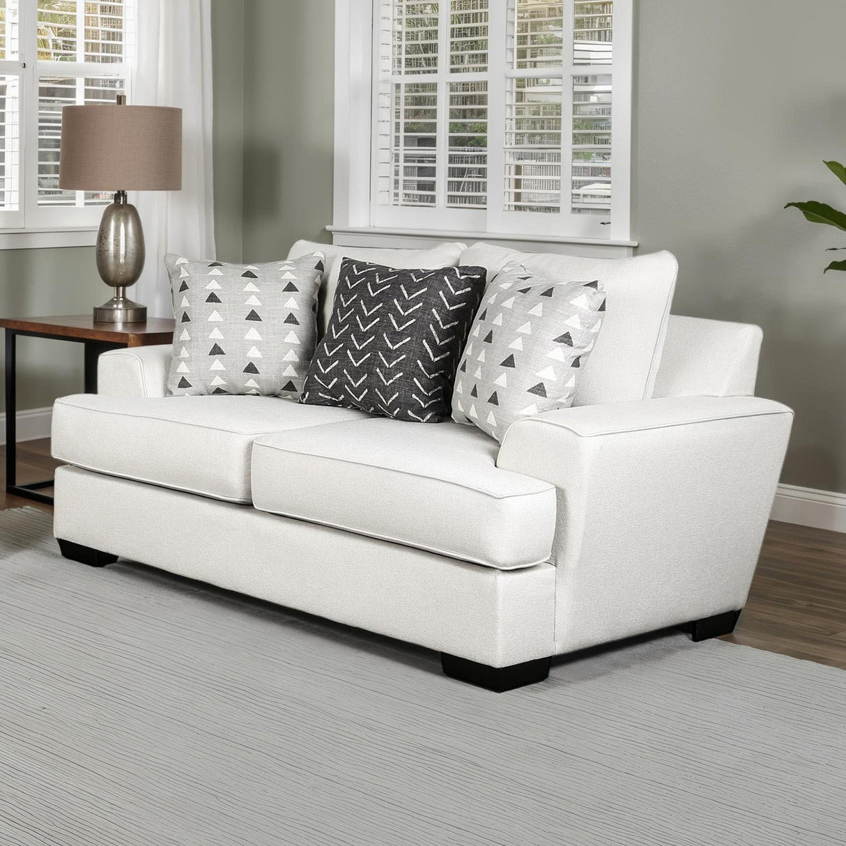 Hyde Park Gray Loveseat from Furniture of America - Luna Furniture
