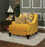 Viscontti Gold/Gray Chair from Furniture of America - Luna Furniture