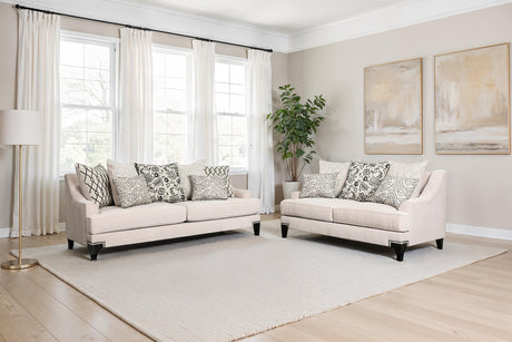 Lowell Taupe Loveseat from Furniture of America - Luna Furniture
