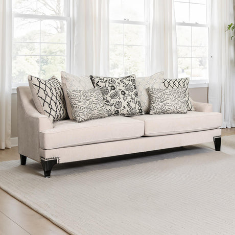 Lowell Taupe Sofa from Furniture of America - Luna Furniture