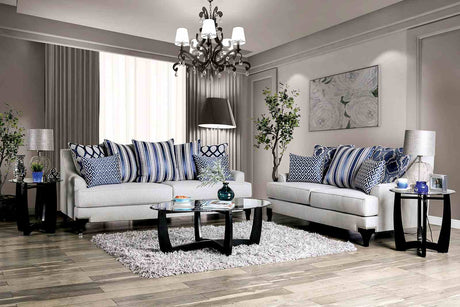 Sisseton Light Gray Sofa from Furniture of America - Luna Furniture