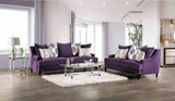 Sisseton Purple Loveseat from Furniture of America - Luna Furniture