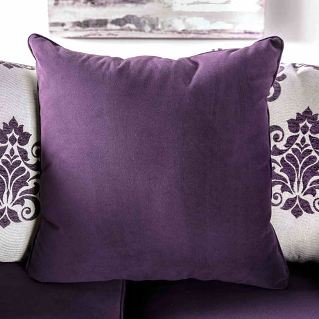 Sisseton Purple Loveseat from Furniture of America - Luna Furniture
