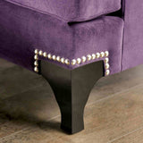Sisseton Purple Loveseat from Furniture of America - Luna Furniture