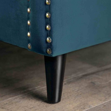 Azuletti Dark Teal/Apple Green Loveseat from Furniture of America - Luna Furniture