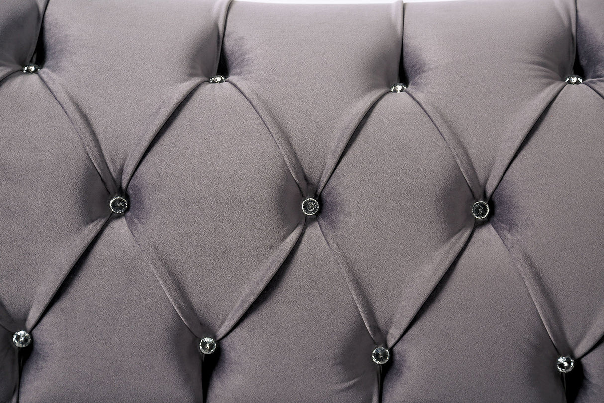 Antoinette Gray Loveseat from Furniture of America - Luna Furniture