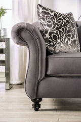 Antoinette Gray Loveseat from Furniture of America - Luna Furniture