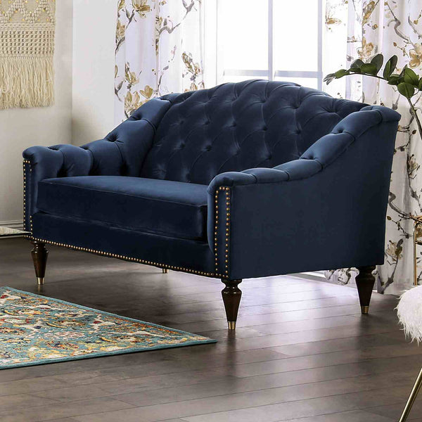 Martinique Blue Loveseat