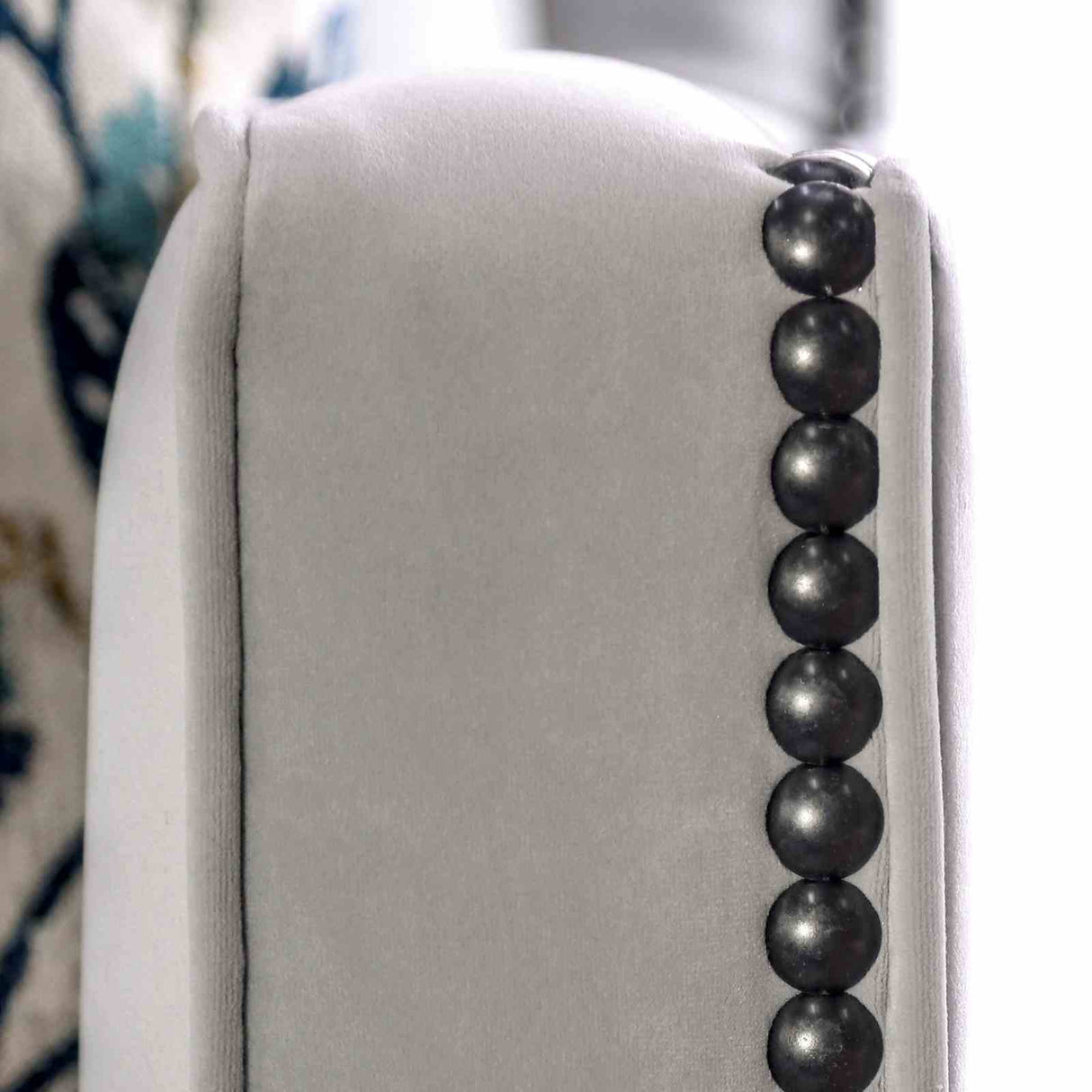 Montecelio Light Gray/Navy Sofa from Furniture of America - Luna Furniture