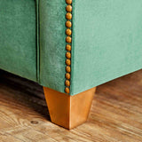 Verdante Emerald Green/Gold Transitional Living Room Set from Furniture of America - Luna Furniture