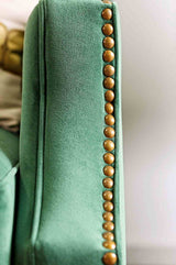 Verdante Emerald Green/Gold Sofa from Furniture of America - Luna Furniture