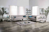 Silvan Gray Loveseat from Furniture of America - Luna Furniture