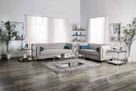 Silvan Gray Sofa from Furniture of America - Luna Furniture