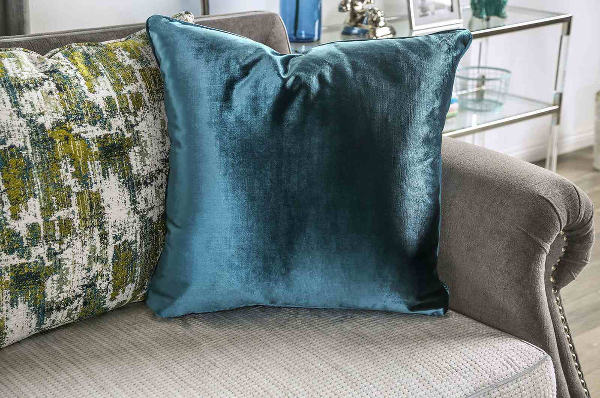 Mariella Gray/Beige/Teal/Olive Sofa from Furniture of America - Luna Furniture