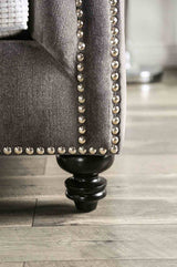 Mariella Gray/Beige/Teal/Olive Loveseat from Furniture of America - Luna Furniture