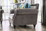 Mariella Gray/Beige/Teal/Olive Sofa from Furniture of America - Luna Furniture