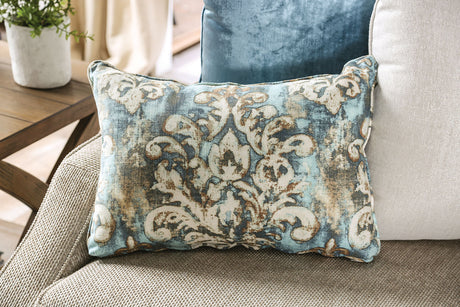 Catarina Beige/Teal Loveseat from Furniture of America - Luna Furniture