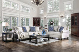 Giovanni Beige/Blue Sofa from Furniture of America - Luna Furniture