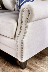 Giovanni Beige/Blue Sofa from Furniture of America - Luna Furniture