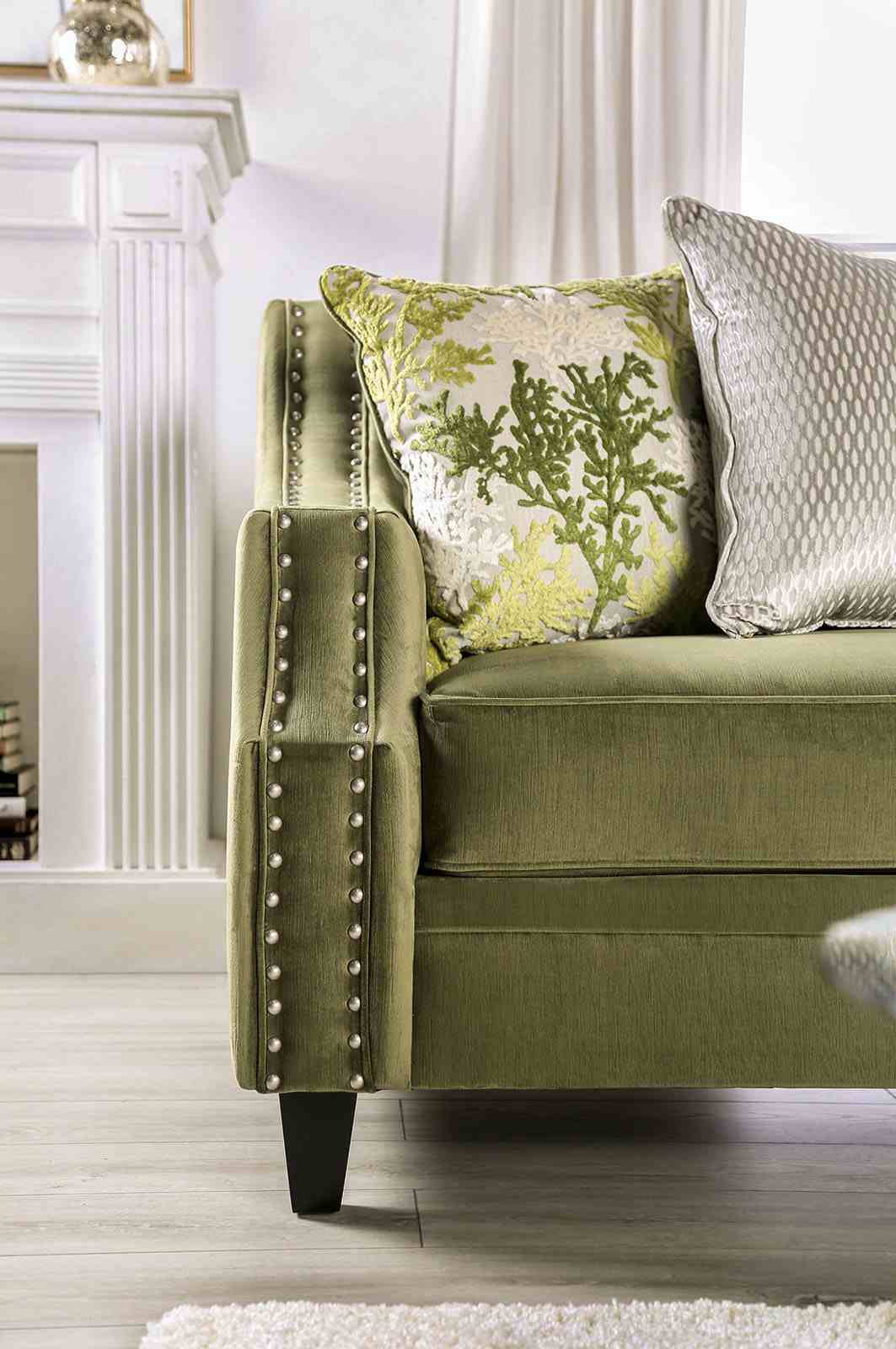 Kaye Green Sofa from Furniture of America - Luna Furniture