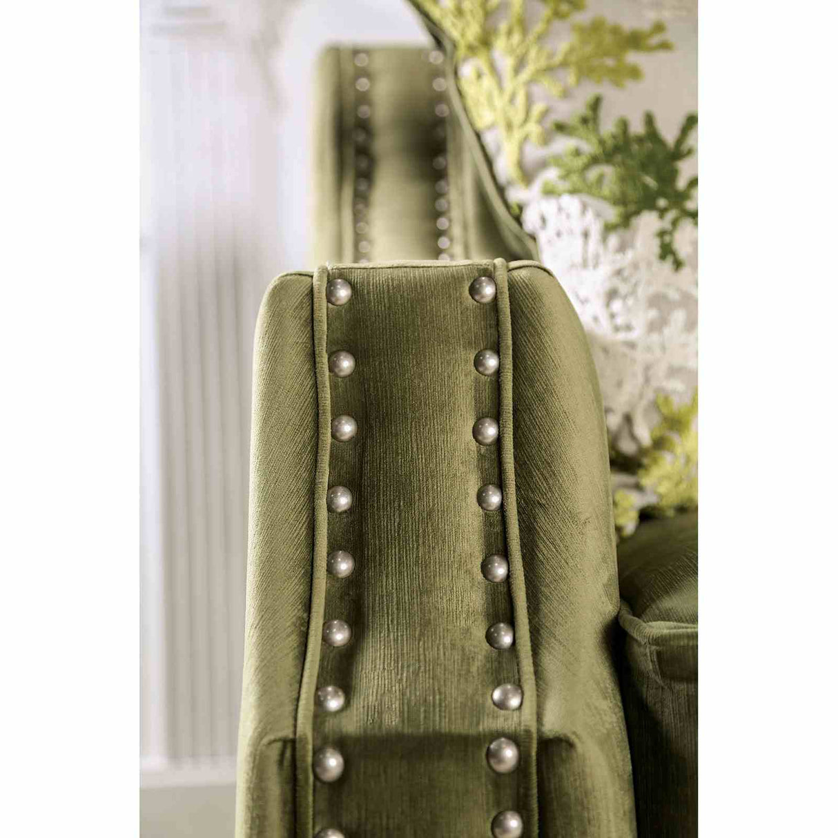 Kaye Green Sofa from Furniture of America - Luna Furniture