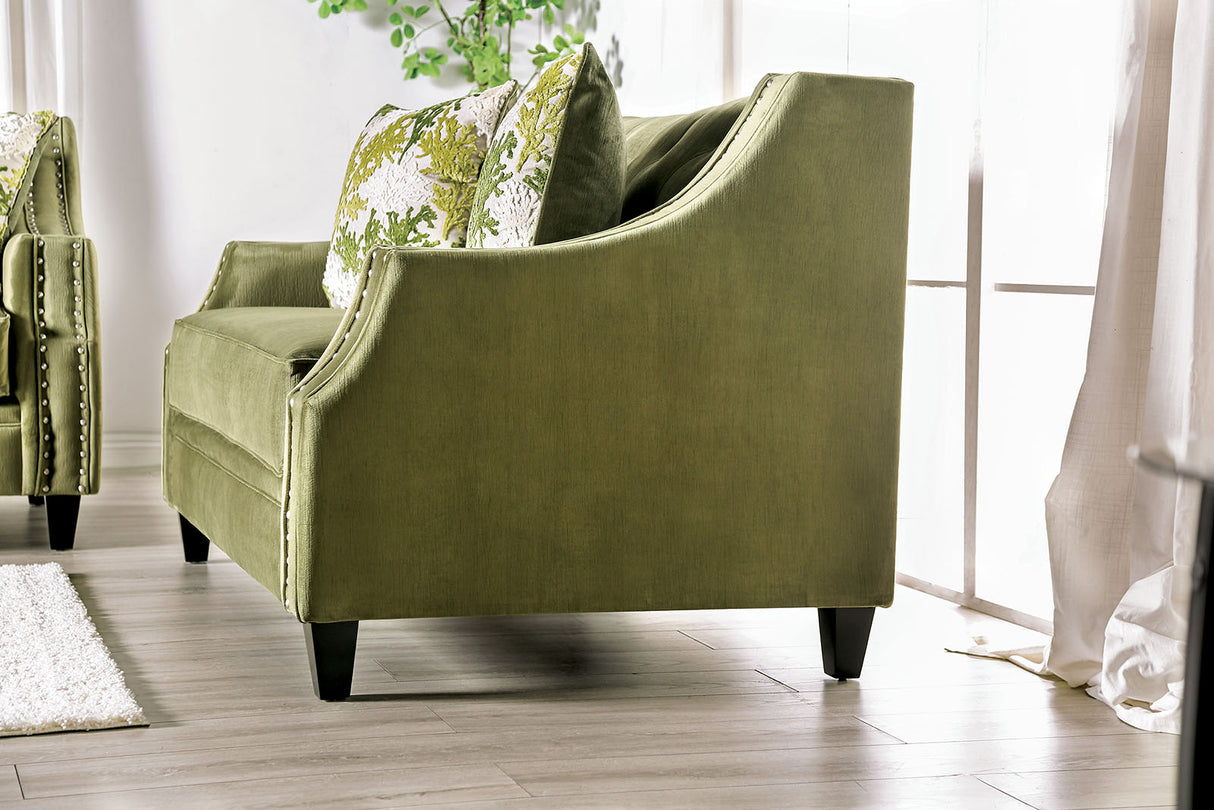 Kaye Green Sofa from Furniture of America - Luna Furniture