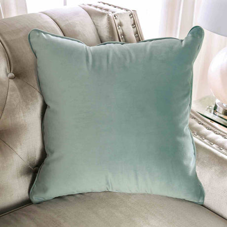 Elicia Champagne/Turquoise Sofa from Furniture of America - Luna Furniture